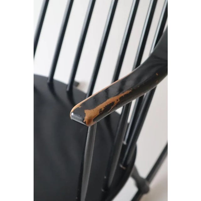 Lena Larsson Black Grandessa Rocking Chair in Beech by Lena Larsson for Nesto, 1960s For Sale - Image 4 of 10