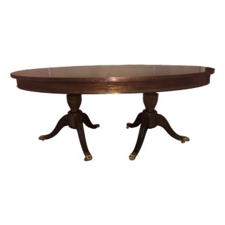 Antique French Dining Table With 3 Extension Leaves For Sale
