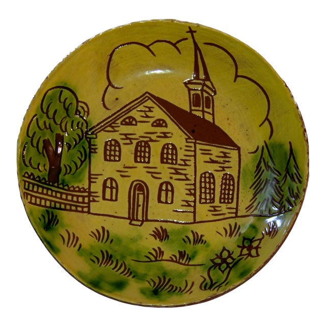 1980s Lester Breininger Redware Decorative Plate Chairish