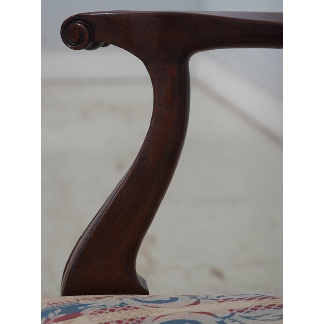 Brown Pair Baker Ball & Claw Rococo Mahogany Armchairs For Sale - Image 8 of 18