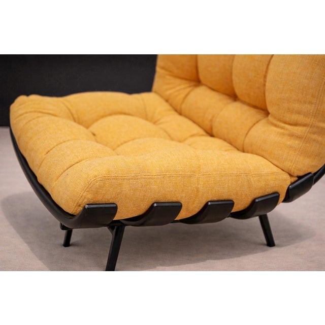 “Costella” Armchair in Hardwood & Chenille, Martin Eisler, 1950s For Sale In New York - Image 6 of 9