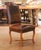 Bring elegance and comfort to a study, library, or writing desk with this handsome antique French desk chair. Crafted in...
