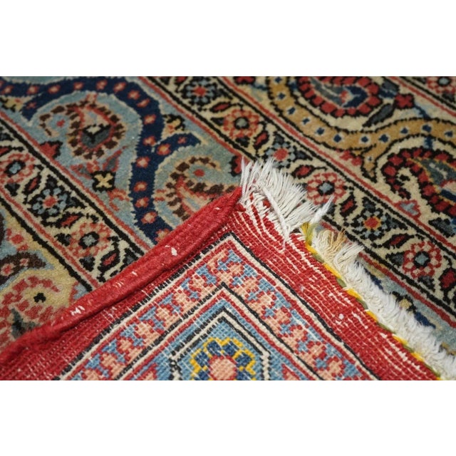 Extremely Fine Persian Qum Wool Rug 7'11'' X 10'11'' For Sale - Image 10 of 10