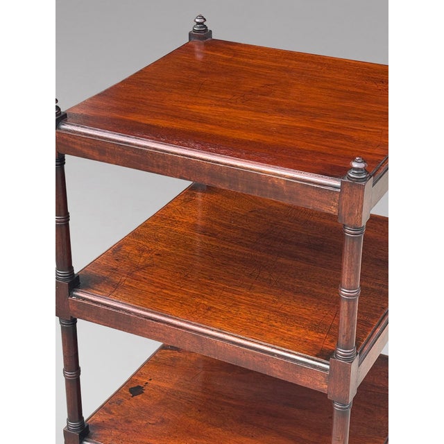 19th Century George III Mahogany Whatnot Music Stand, 1810 For Sale - Image 11 of 13