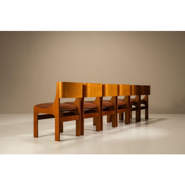 Model 273 Dining Room Chairs attributed to Franco Asnaghi, Italy, 1966, Set of 6 For Sale - Image 4 of 13