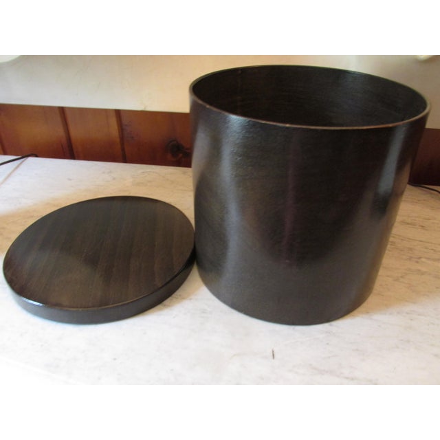 1990s Vintage Lidded Wooden Canister by Ingo Knuth and Daniela Mola for d.m.k., Milano For Sale - Image 5 of 10