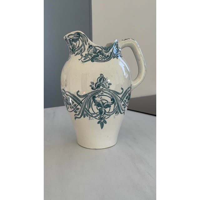 Antique Wash Jug in Ironstone, 1890s For Sale - Image 14 of 14