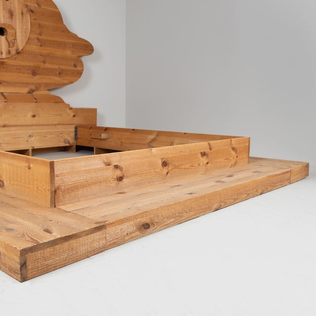 1970s La Bocca Della Verità Bed by Mario Ceroli for Poltronova, Italy, 1972 For Sale - Image 5 of 18