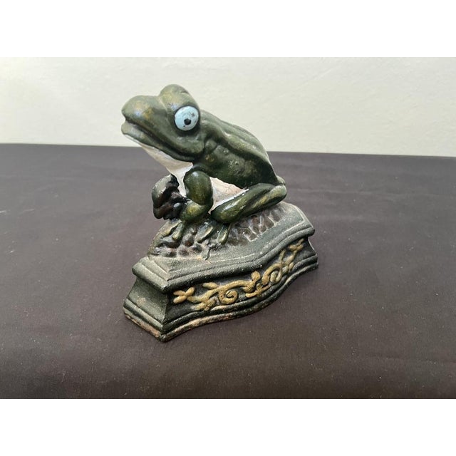 Cast Iron Frog Door Stop For Sale - Image 5 of 5