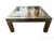 Wood Acid-Etched Brass & Glass Coffee Table, C. 1960s–1970s For Sale - Image 7 of 15
