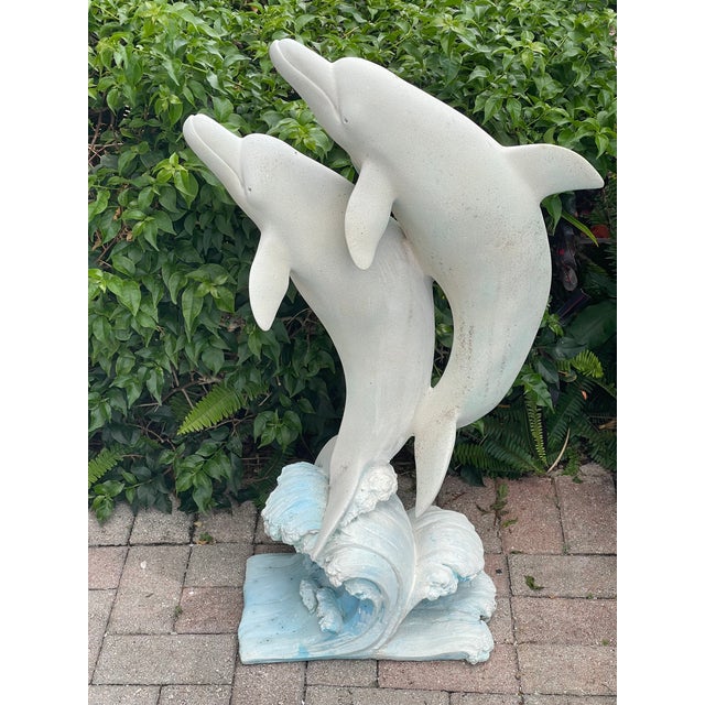 1950s Vintage Dolphins Garden Sculpture For Sale In Miami - Image 6 of 7