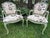 Pair of Custom Botanical Crewelwork Chairs in Green For Sale - Image 4 of 18
