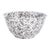 Crow Canyon Home Splatterware, Large Salad Bowl in Grey & White For Sale