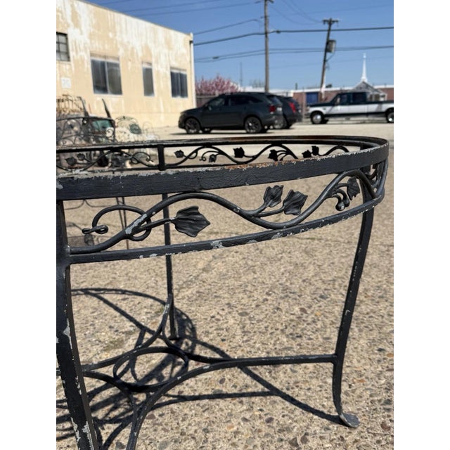 Mid 20th Century Salterini Style Wrought Iron Garden Patio Dining Set by Florentine Craft Studio For Sale - Image 17 of 18
