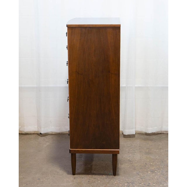 Ole Wanscher Wanscher Style Danish Modern Walnut Chest of Drawers, C. 1950s For Sale - Image 4 of 14