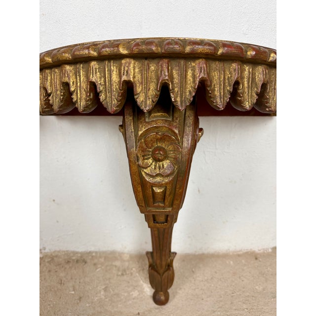 20th Century Italian Polychromed Wall Pedestals, 1950, Set of 2 For Sale - Image 16 of 18