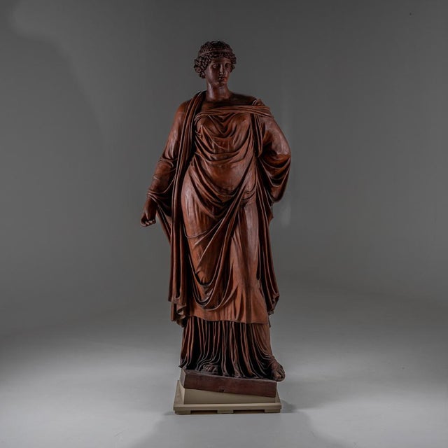 Life-Size Terracotta Statue of Goddess Ceres, Vienna, Late 19th Century For Sale - Image 14 of 14
