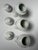 Ceramic Neoclassical Small White Porcelain Lidded Urns, Set of 3 For Sale - Image 7 of 12