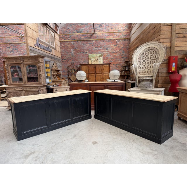 Early 20th Century Counters in Fir, Set of 2 For Sale - Image 3 of 15