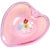 Glass Fratelli Toso Murano Vintage Millefiori Wild Flowers Pink Opalescent Italian Art Glass Heart Bowl For Sale - Image 7 of 7