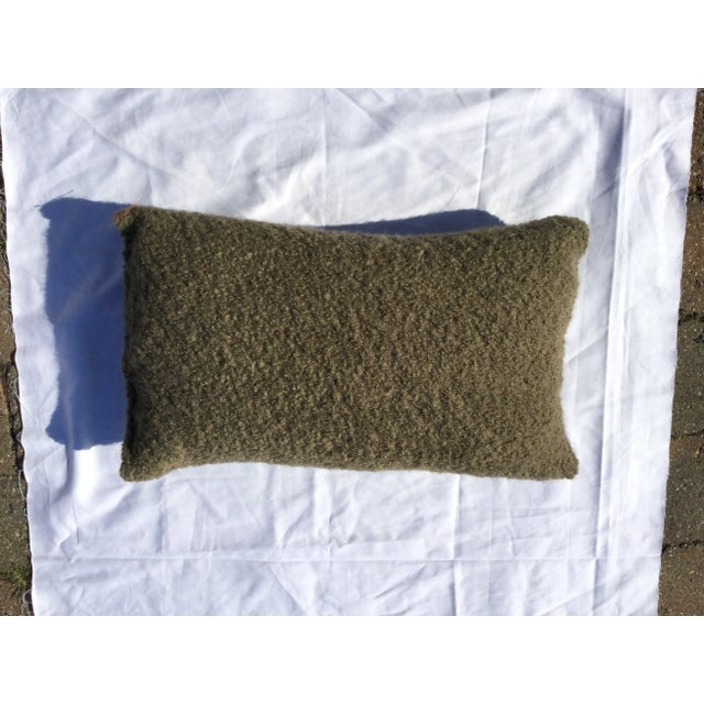 Shabby Chic Contemporary Baby Alpaca Lumbar Pillow For Sale - Image 3 of 5