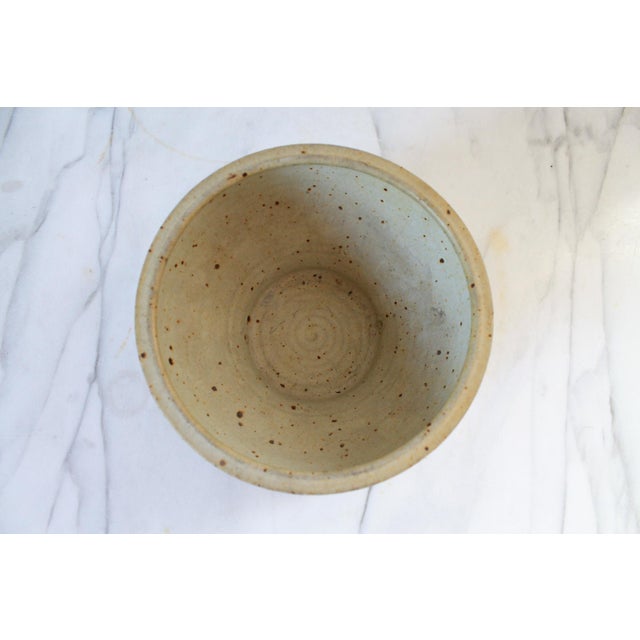 Late 20th Century Studio Art Signed Pottery Planter For Sale - Image 5 of 6