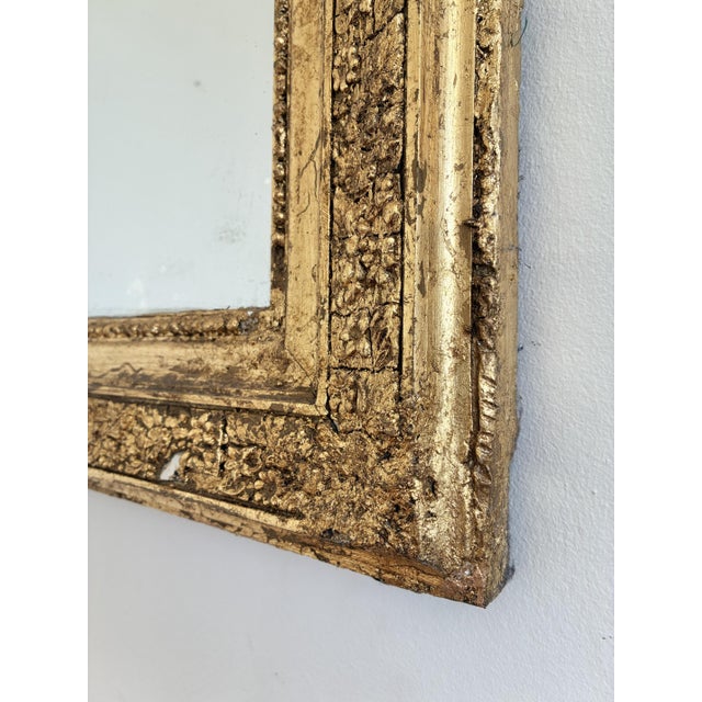 Large Antique French Louis Philippe Giltwood Mirror – Late 19th Century For Sale - Image 4 of 11