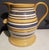 Large Mocha Yellow Ware Jug With Blue, White and Brown Slip Bands and Shell Grip For Sale In Philadelphia - Image 6 of 10