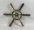 1900 - 1909 Brass Ships Wheel with Wood Handles For Sale - Image 5 of 8