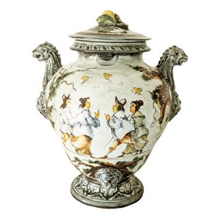 Levantino Ceramic Vase by A. Vaccari for Ce-as Albisola, 1962 For Sale