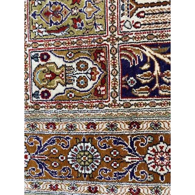 Vintage Fine Silk Hereke Style Rug For Sale - Image 9 of 18