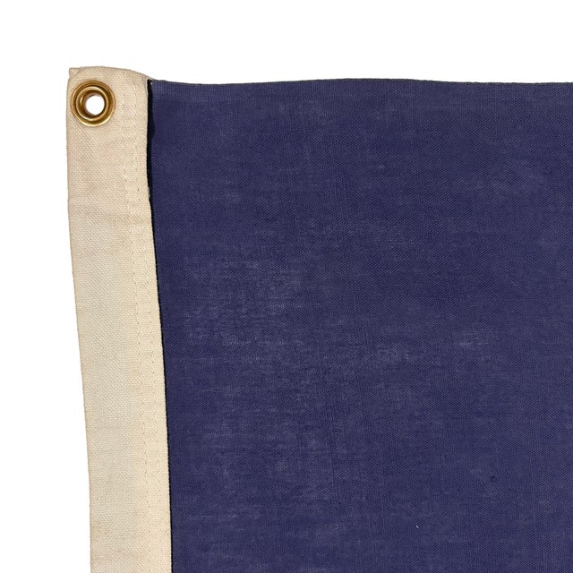 Late 20th Century Vintage Cotton State Flag of Texas With Sewn Star For Sale - Image 5 of 5