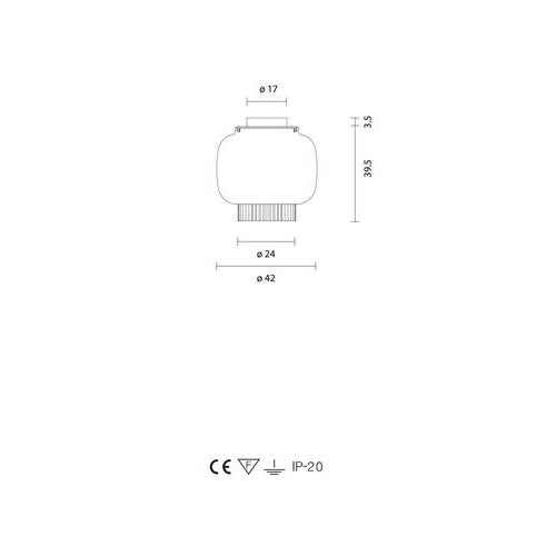 Manila C GR Golden Matte Celling Lamp by Sebastian Herkner for Parachilna For Sale - Image 11 of 12