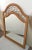 Monumental 1970s Hand Woven Cane Wood Wall Mirror Wrought Iron Arch Design For Sale - Image 9 of 12