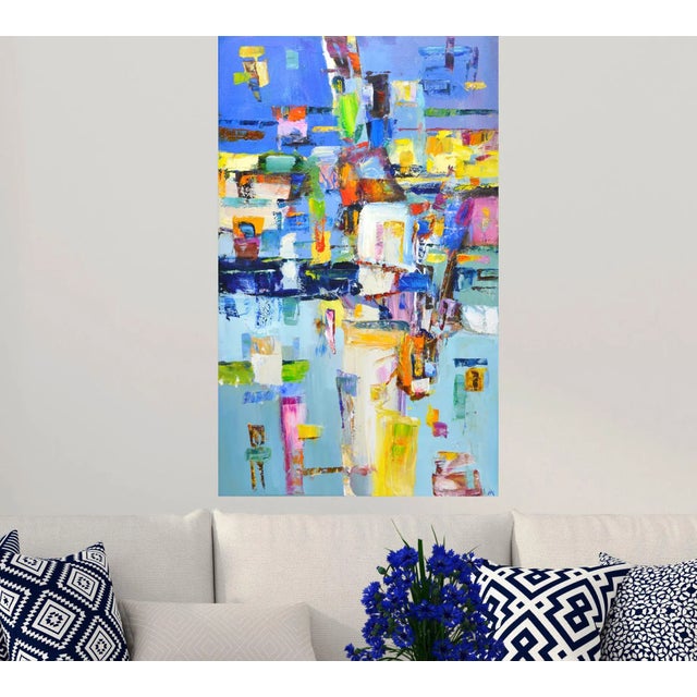 Blue Evening in the City.Modern Original Painting. Arts Bound For Sale - Image 8 of 9
