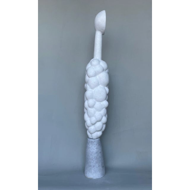 Contemporary Echo Hand Carved Marble Sculpture by Tom Von Kaenel For Sale - Image 3 of 6
