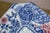 Late 20th Century Japanese Imari Red White & Blue Octagonal Chrysanthemum Pagoda Platter For Sale - Image 9 of 16