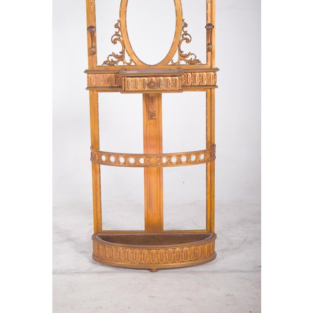 Portuguese Gilded Iron Coat Stand, 1920 For Sale - Image 3 of 9