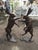 Brown Life-Size Bronze Boxing Hares from E&S Crown Foundry, Set of 2 For Sale - Image 8 of 12