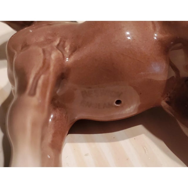 1940s Vintage Beswick Porcelain Colt / Fillies Figurine For Sale - Image 5 of 6