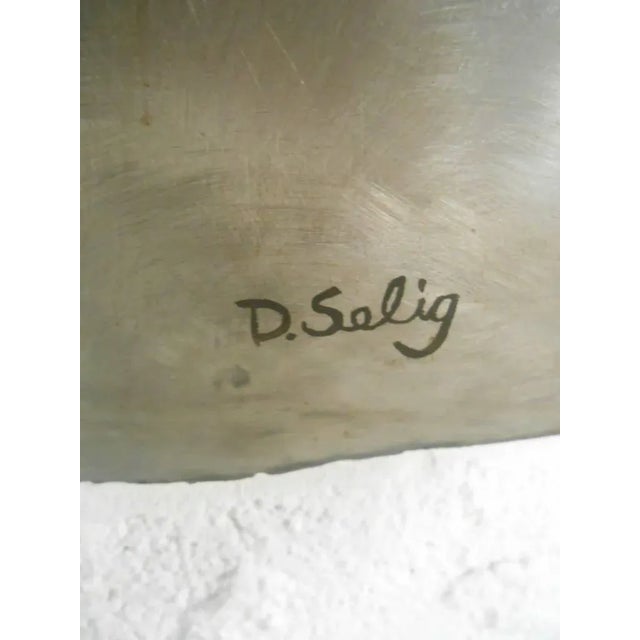 Metal Mirrored Modernist Metal Wall Sculpture by Deidre Selig For Sale - Image 7 of 8