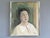 AGNES Size: 22.6 x 19.3 inches (including frame) Oil on canvas A thoughtful mid-century figurative portrait that captures...