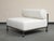 Modern Outdoor Lounge Chair With Olive Green Stainless Steel Frame For Sale - Image 15 of 17