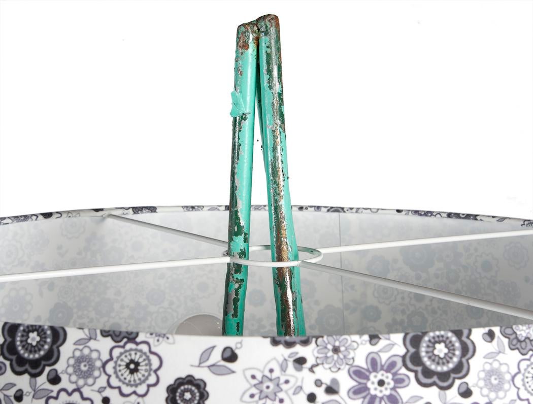 green tripod floor lamp