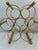 Mid 20th Century Vintage Brass Mid-Century Modern Faux Bamboo Wine Rack For Sale - Image 5 of 9