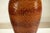 Late 20th Century Artisan Large Honeycomb-Textured Ceramic Vase in Warm Amber Glaze For Sale - Image 5 of 18