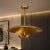 Not Yet Made - Made To Order Handcrafted Solid Brass Layered Disc Pendant Light For Sale - Image 5 of 8