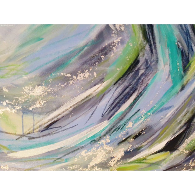 2020s "Spring Break" Large Acrylic on Canvas Abstract Painting For Sale - Image 5 of 9