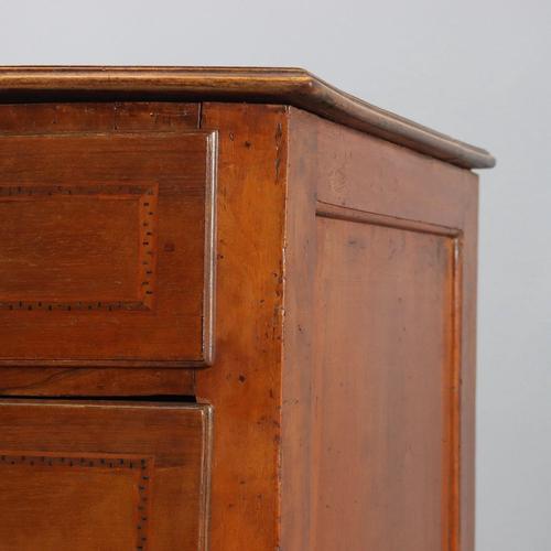 Walnut Demi-Lune Chest of Drawers For Sale - Image 5 of 11