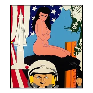 Allan d'Arcangelo Icarus, Hand Printed Screenprint Limited Edition Print,1980